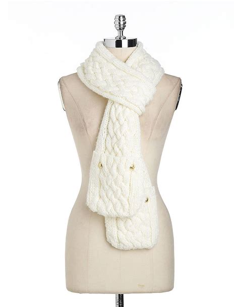 michael kors white scarf|michael kors scarf men.